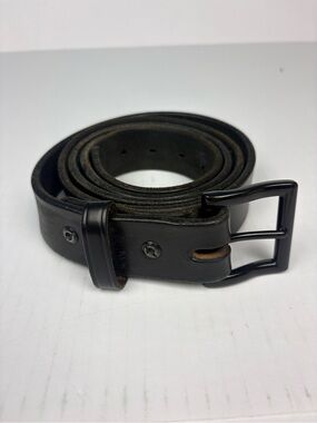 Hanks Belts Men Size 50 Belt Black Full Grain Leather The Everyday Adjustable